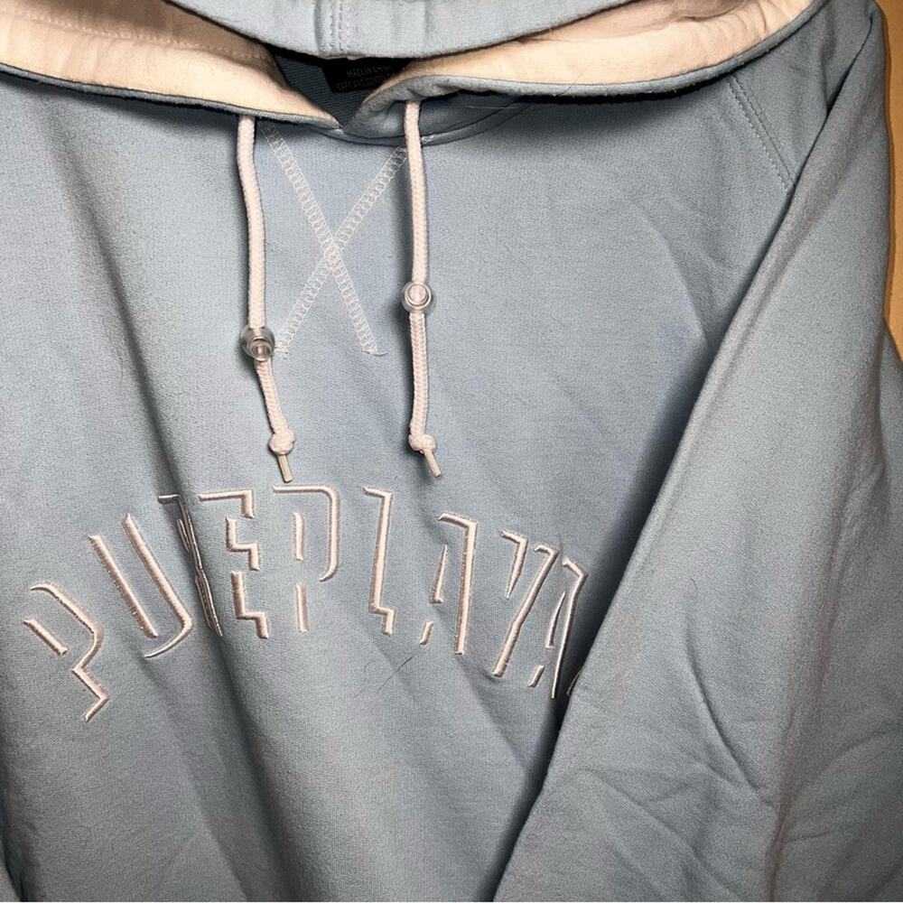 VNTG PUREPLAYAZ throwback Y2K Streetwear embroidered hoodie XL - Picture 3 of 7